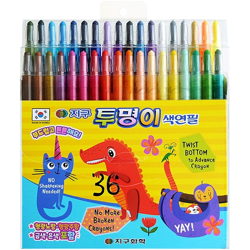 36색 투명이 색연필