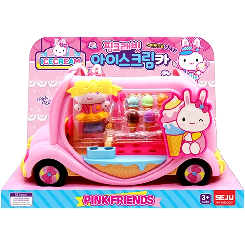18000 핑크래빗 아이스크림카