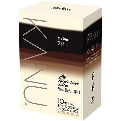 맥심 카누 트리플샷 라떼 10T