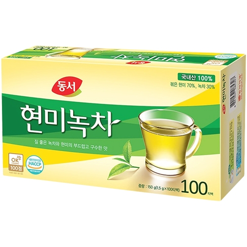 동서 현미녹차 100T