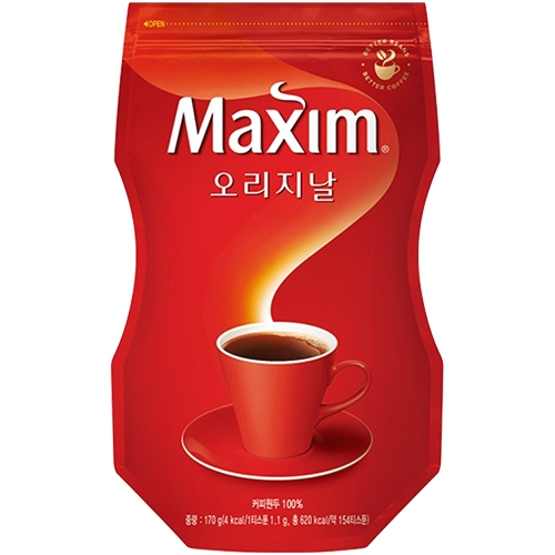 맥심 오리지날 커피 170g (파우치)