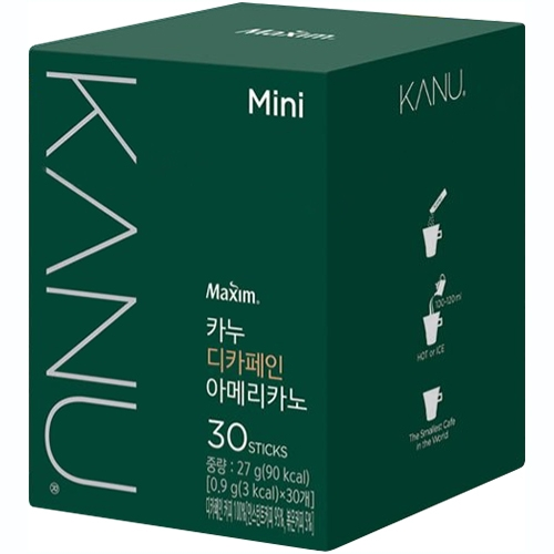 맥심 카누 미니 디카페인 아메리카노 30T