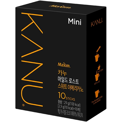 맥심 카누 미니 다크로스트 스위트 아메리카노 10T