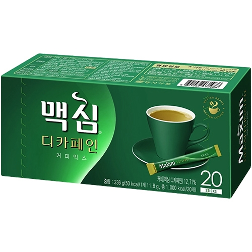 맥심 디카페인 커피믹스 20T