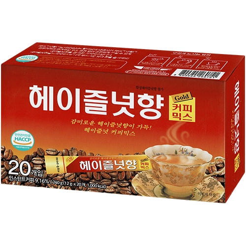 헤이즐넛향 골드 커피믹스 20T