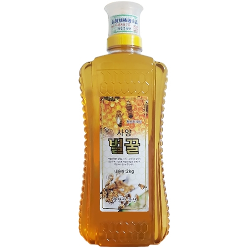 운장산 사양벌꿀 2kg (튜브)
