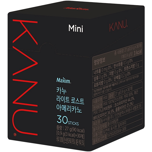 맥심 카누 미니 라이트로스트 아메리카노 30T