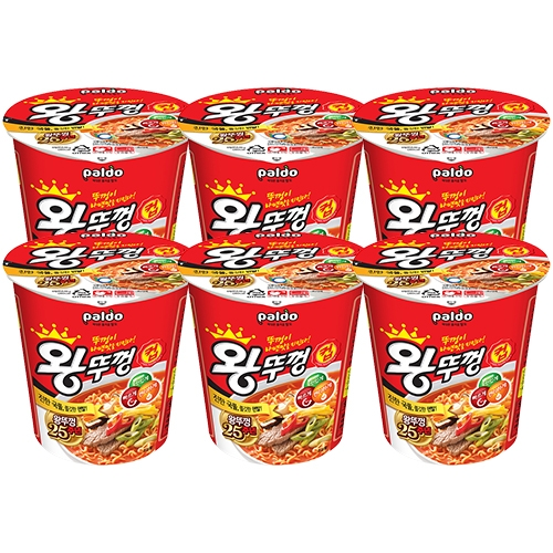 왕뚜껑컵 (65g/6개)
