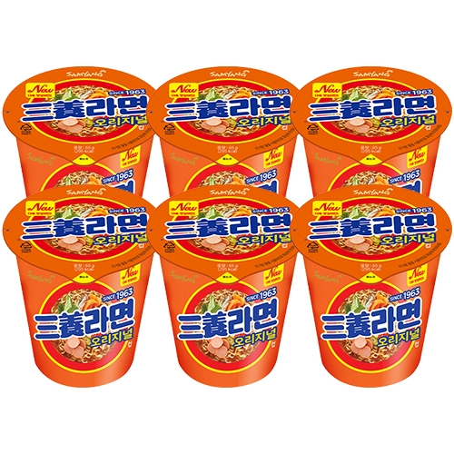삼양라면오리지널컵 (65g/6개)