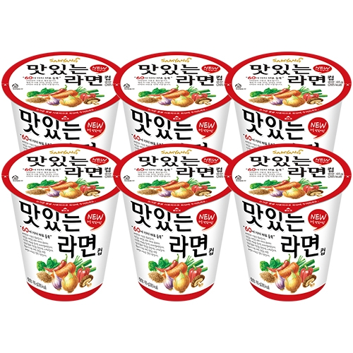 맛있는라면컵 (65g/6개)