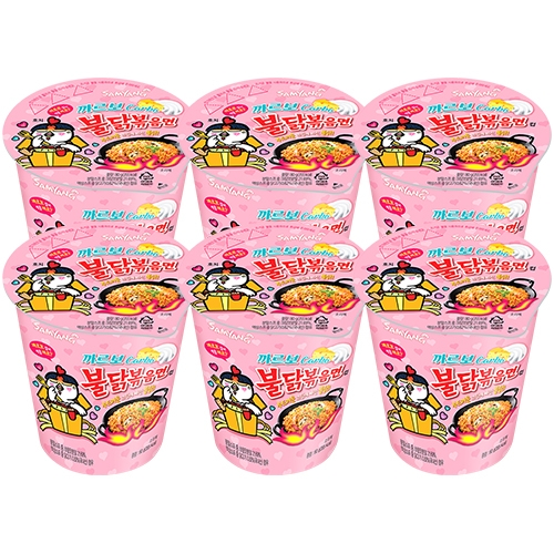 까르보 불닭볶음면컵 (80g/6개)