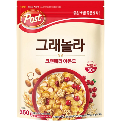 포스트 그래놀라 크랜베리 아몬드 350g