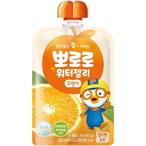 뽀로로 워터젤리 오렌지 120ml